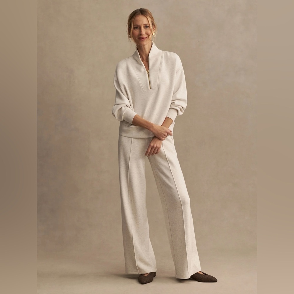 Varley Davidson Sweat in Ivory Marl, Size X-Small - Picture 5 of 11